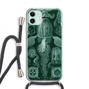 CaseCompany Haeckel Cubomedusae: iPhone 11 Transparant Hoesje met koord