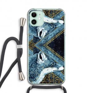 CaseCompany Golden Fox: iPhone 11 Transparant Hoesje met koord