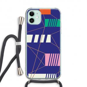 CaseCompany Gestalte 5: iPhone 11 Transparant Hoesje met koord