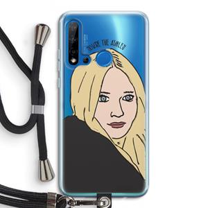 CaseCompany Ashley: Huawei P20 Lite (2019) Transparant Hoesje met koord