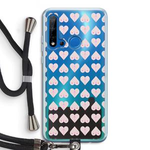 CaseCompany Ass 'n Titties: Huawei P20 Lite (2019) Transparant Hoesje met koord
