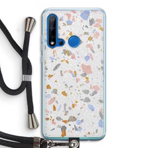CaseCompany Terrazzo N°8: Huawei P20 Lite (2019) Transparant Hoesje met koord
