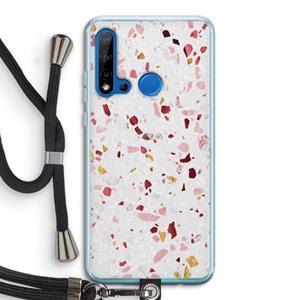 CaseCompany Terrazzo N°9: Huawei P20 Lite (2019) Transparant Hoesje met koord
