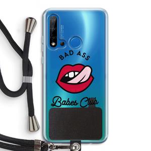 CaseCompany Badass Babes Club: Huawei P20 Lite (2019) Transparant Hoesje met koord