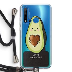 CaseCompany Avocuddle: Huawei P20 Lite (2019) Transparant Hoesje met koord