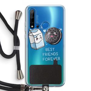 CaseCompany Best Friend Forever: Huawei P20 Lite (2019) Transparant Hoesje met koord