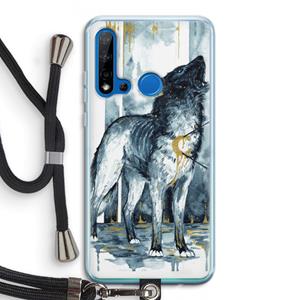CaseCompany Bleeding Soul: Huawei P20 Lite (2019) Transparant Hoesje met koord