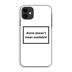 CaseCompany Alone: iPhone 11 Tough Case