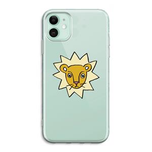 CaseCompany Kleine leeuw: iPhone 11 Transparant Hoesje