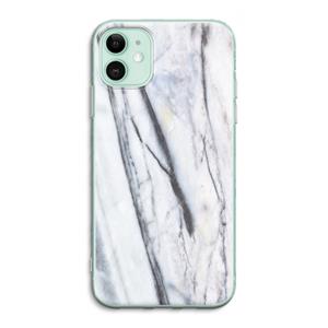 CaseCompany Gestreepte marmer: iPhone 11 Transparant Hoesje