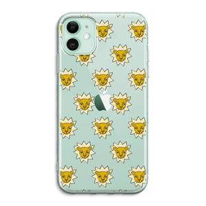 CaseCompany Leeuwenkoppen: iPhone 11 Transparant Hoesje