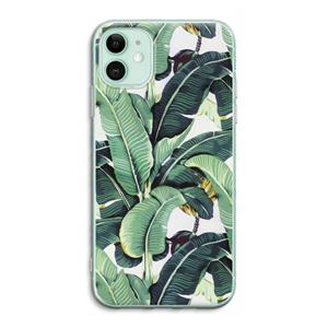 CaseCompany Bananenbladeren: iPhone 11 Transparant Hoesje