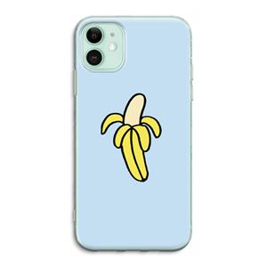 CaseCompany Banana: iPhone 11 Transparant Hoesje