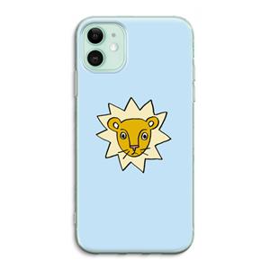 CaseCompany Kleine leeuw: iPhone 11 Transparant Hoesje