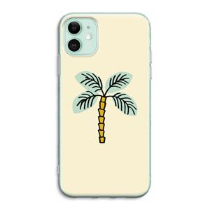 CaseCompany Palmboom: iPhone 11 Transparant Hoesje