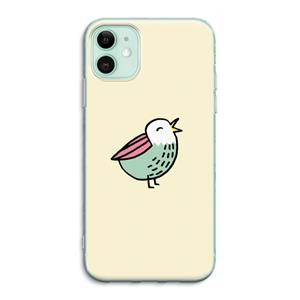 CaseCompany Birdy: iPhone 11 Transparant Hoesje