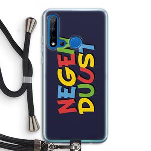 CaseCompany 90's One: Huawei P20 Lite (2019) Transparant Hoesje met koord