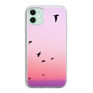 CaseCompany Fly away: iPhone 11 Transparant Hoesje