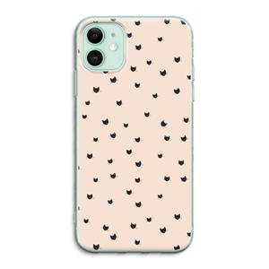 CaseCompany Kleine kattenkopjes: iPhone 11 Transparant Hoesje