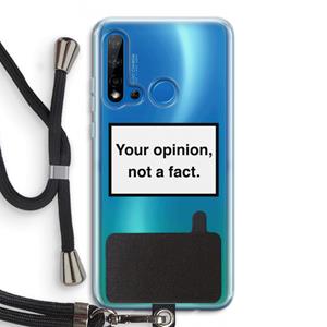 CaseCompany Your opinion: Huawei P20 Lite (2019) Transparant Hoesje met koord