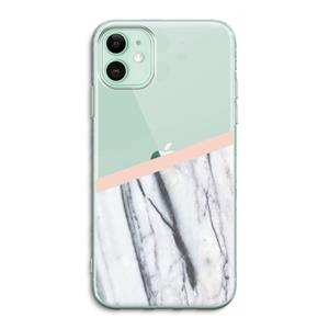 CaseCompany A touch of peach: iPhone 11 Transparant Hoesje