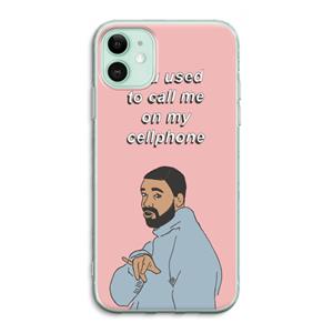 CaseCompany Hotline bling: iPhone 11 Transparant Hoesje