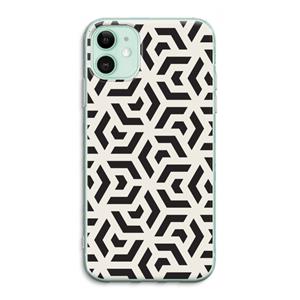 CaseCompany Crazy pattern: iPhone 11 Transparant Hoesje