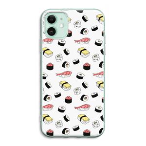 CaseCompany Sushi time: iPhone 11 Transparant Hoesje