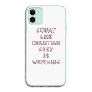 CaseCompany Christian Grey: iPhone 11 Transparant Hoesje