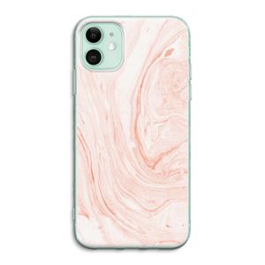 CaseCompany Peach bath: iPhone 11 Transparant Hoesje