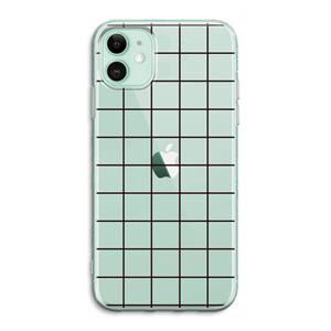 CaseCompany Rooster: iPhone 11 Transparant Hoesje