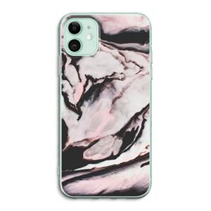 CaseCompany Roze stroom: iPhone 11 Transparant Hoesje