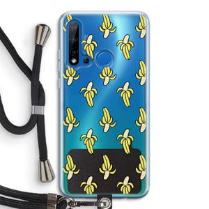 CaseCompany Bananas: Huawei P20 Lite (2019) Transparant Hoesje met koord