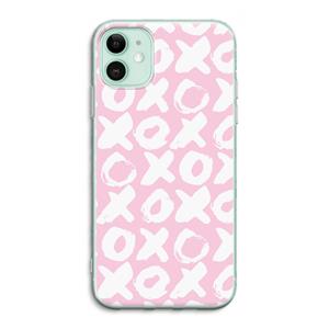 CaseCompany XOXO: iPhone 11 Transparant Hoesje