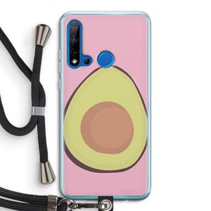 CaseCompany Avocado: Huawei P20 Lite (2019) Transparant Hoesje met koord