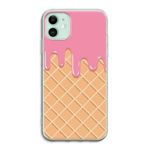 CaseCompany Ice cream: iPhone 11 Transparant Hoesje