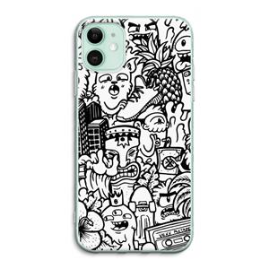 CaseCompany Vexx Mixtape #2: iPhone 11 Transparant Hoesje