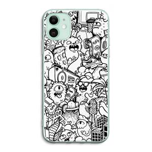 CaseCompany Vexx City #2: iPhone 11 Transparant Hoesje
