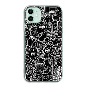 CaseCompany Vexx Black City : iPhone 11 Transparant Hoesje