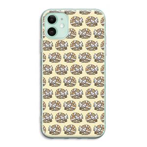 CaseCompany Slapende poes: iPhone 11 Transparant Hoesje
