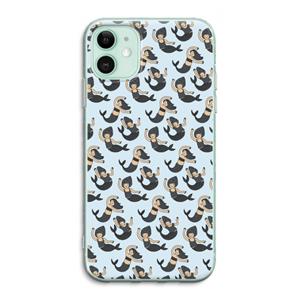 CaseCompany Zeemeermin: iPhone 11 Transparant Hoesje