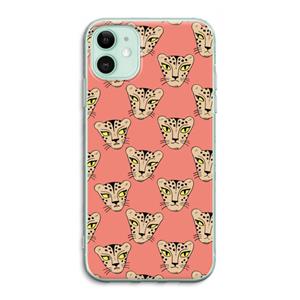 CaseCompany Tijger: iPhone 11 Transparant Hoesje