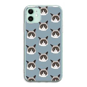 CaseCompany It's a Purrr Case: iPhone 11 Transparant Hoesje
