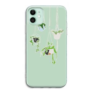 CaseCompany Hang In There: iPhone 11 Transparant Hoesje