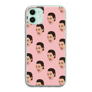 CaseCompany Ugly Cry Call: iPhone 11 Transparant Hoesje