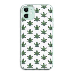 CaseCompany Weed: iPhone 11 Transparant Hoesje