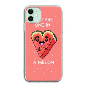 CaseCompany One In A Melon: iPhone 11 Transparant Hoesje