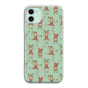 CaseCompany Gymboys: iPhone 11 Transparant Hoesje