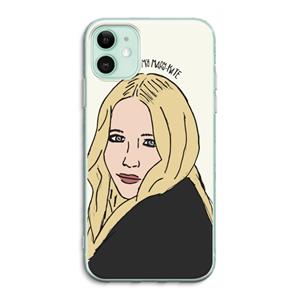 CaseCompany Mary Kate: iPhone 11 Transparant Hoesje