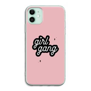 CaseCompany Girl Gang: iPhone 11 Transparant Hoesje